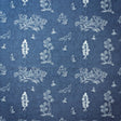 KRAVET COUTURE AM100377.5.0 FRIENDLY FOLK OUTDOOR HAPPY BLUE Fabric - Eade's Wallpaper