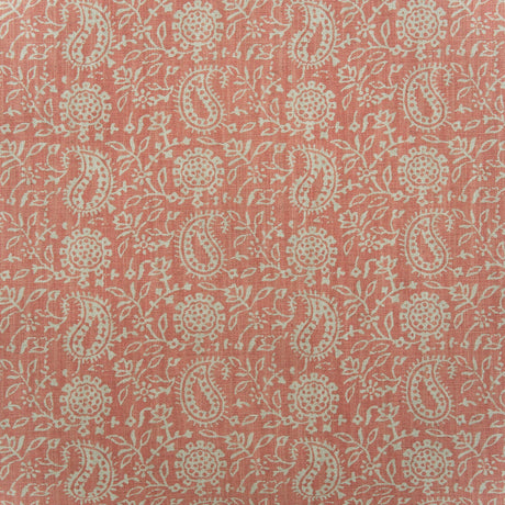KRAVET COUTURE AM100450.7.0 SUNFLOWER CORAL Fabric - Eade's Wallpaper