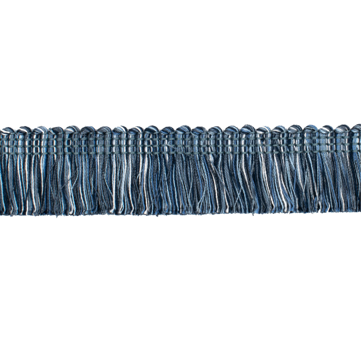 STOUT AMEL-3 AMELIA BRUSH FRINGE 3 NAVY Fabric - Eades Wallpaper & Fabric