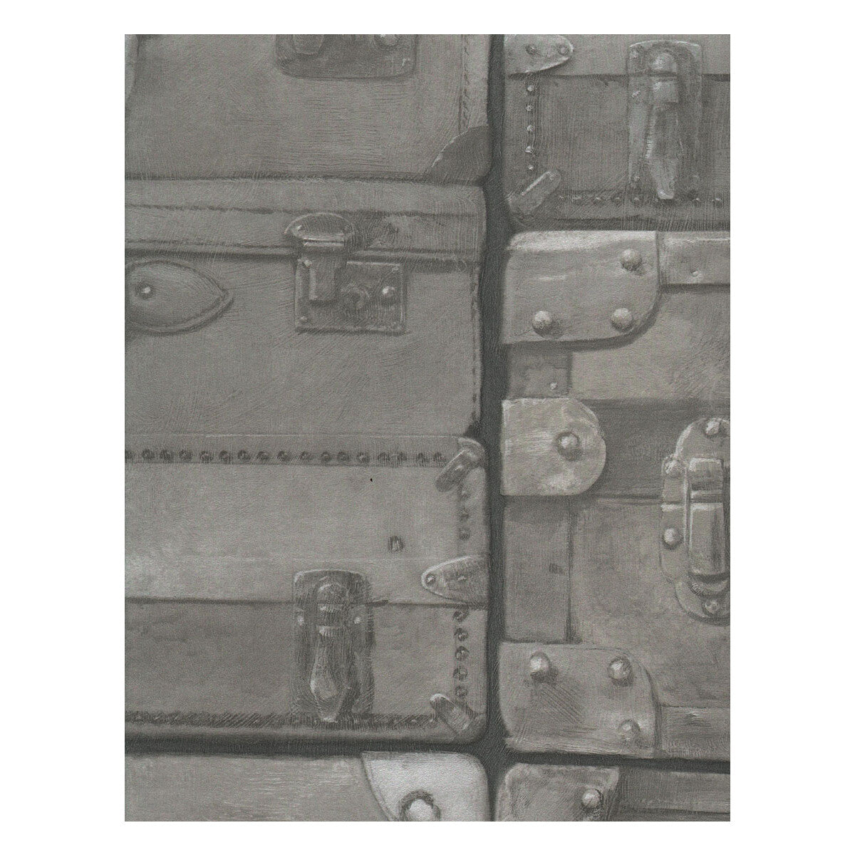 KRAVET COUTURE AMW10008.21.0 LUGGAGE GUNMETAL Wallpaper - Eade's Wallpaper