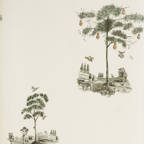 KRAVET COUTURE AMW10055.11.0 PEAR TREE GRAPHITE Wallpaper - Eade's Wallpaper