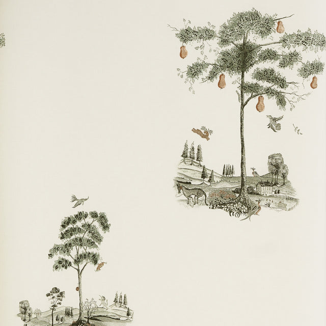 KRAVET COUTURE AMW10055.11.0 PEAR TREE GRAPHITE Wallpaper - Eade's Wallpaper