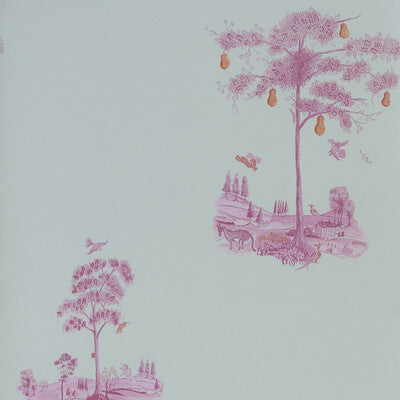 KRAVET COUTURE AMW10055.711.0 PEAR TREE SUNRISE PINK Wallpaper - Eade's Wallpaper