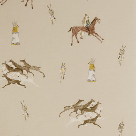 KRAVET COUTURE AMW10056.16.0 APACHE SIENNA Wallpaper - Eade's Wallpaper