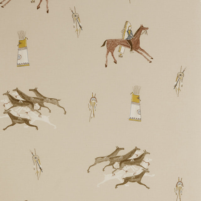 KRAVET COUTURE AMW10056.16.0 APACHE SIENNA Wallpaper - Eade's Wallpaper