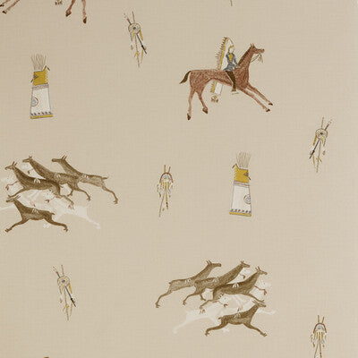 KRAVET COUTURE AMW10056.16.0 APACHE SIENNA Wallpaper - Eade's Wallpaper
