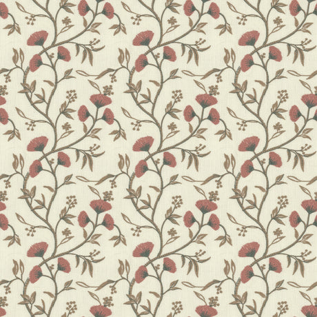 STOUT ANDA-1 ANDALUCIA 1 SALMON Fabric - Eades Wallpaper & Fabric