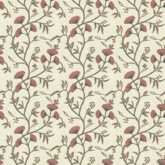 STOUT ANDA-1 ANDALUCIA 1 SALMON Fabric - Eades Wallpaper & Fabric