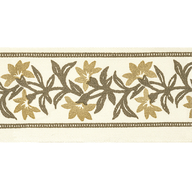 STOUT ANSO-6 ANSONIA TAPE 6 CHESTNUT Fabric - Eades Wallpaper & Fabric