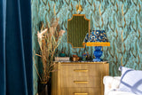 MindtheGap AQUATIC PLANTS Aquamarine - Wallpaper Collection 2024 - The Wetlands