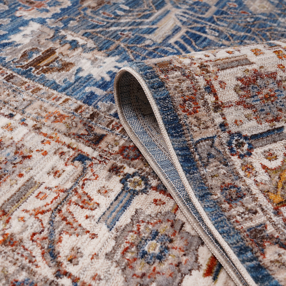 Amer Rugs ARC-5 Arcadia Oriental Design /Ivory Runner Rug, 2'7" X 10' Area Rug