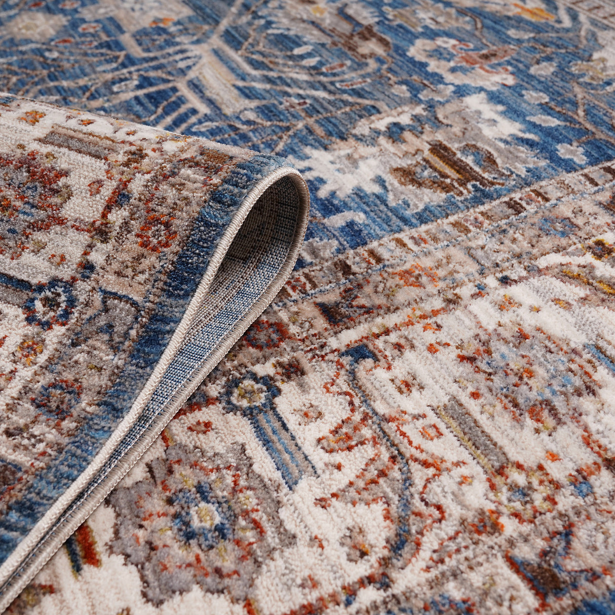 Amer Rugs ARC-5 Arcadia Oriental Design /Ivory Runner Rug, 2'7" X 10' Area Rug