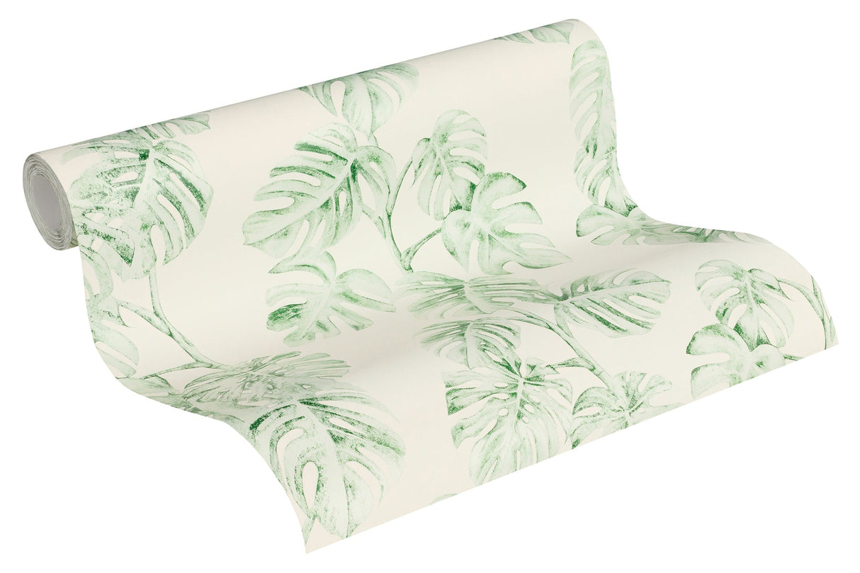 AS Creation AS372813 Ayutla Green Tropical Frond Wallpaper