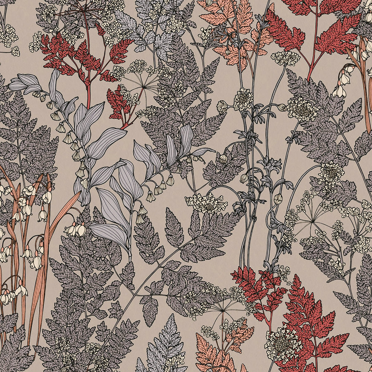 AS Creation AS377512 Ayla Neutral Wildflowers Wallpaper