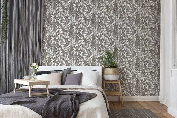 Eade’s Ayla Light Grey Wildflowers Wallpaper Light Grey