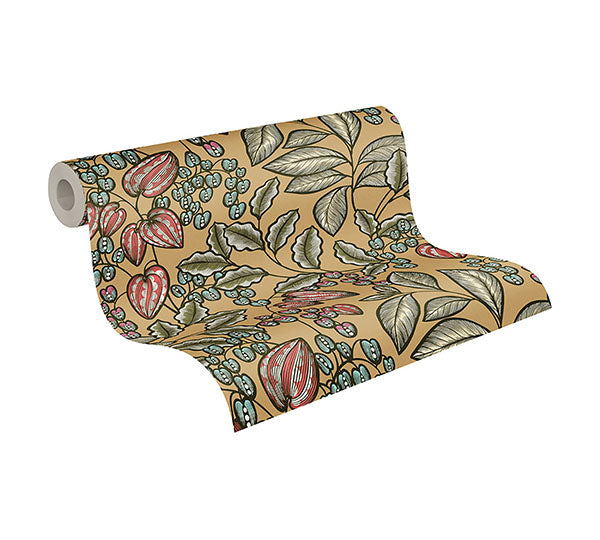 Eade’s Leif Mustard Vine Trail Wallpaper Mustard