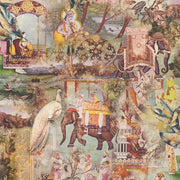 Eade’s Fenmore Olive Indian Safari Wallpaper Olive