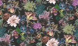 Eade’s Althea Black Flower Garden Wallpaper Black