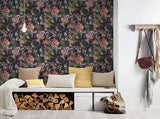 Eade’s Hollis Navy Tropical Wallpaper Navy