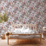 Eade’s Hollis White Tropical Wallpaper White