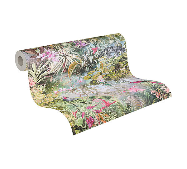 Eade’s Cordian Light Yellow Rainforest Landscape Wallpaper L