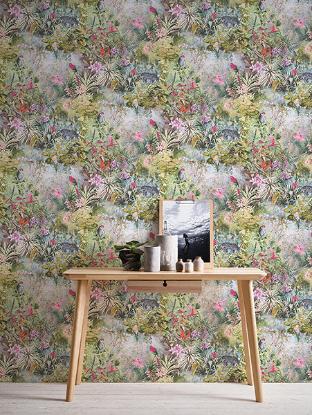 Eade’s Cordian Light Yellow Rainforest Landscape Wallpaper L
