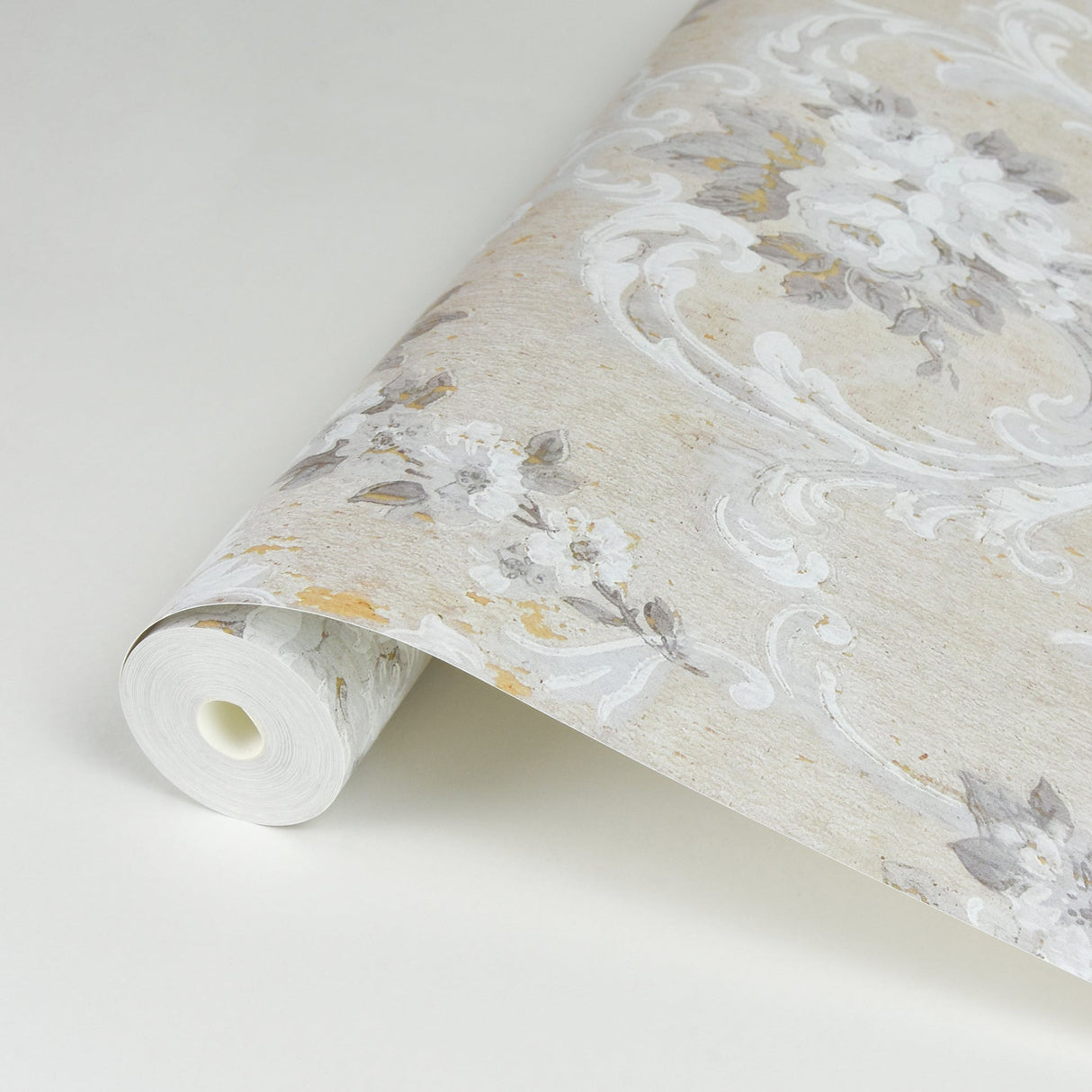 A-Street Prints AST4064 This Old Hudson Natural Neutral Rose Damask Wallpaper