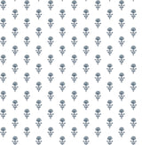 A-Street Prints AST4337 Libby Blue Heather Mini Floral Wallpaper
