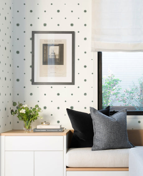 A-Street Prints AST4352 Henry Green Starburst Wallpaper