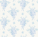 A-Street Prints AST4651 Rosie Arrangements Icey Winters Bouquet Toss Wallpaper