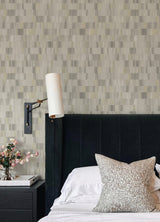 A-Street Prints AST4679 Flicker Light Grey Horizontal Textured Stripe Wallpaper