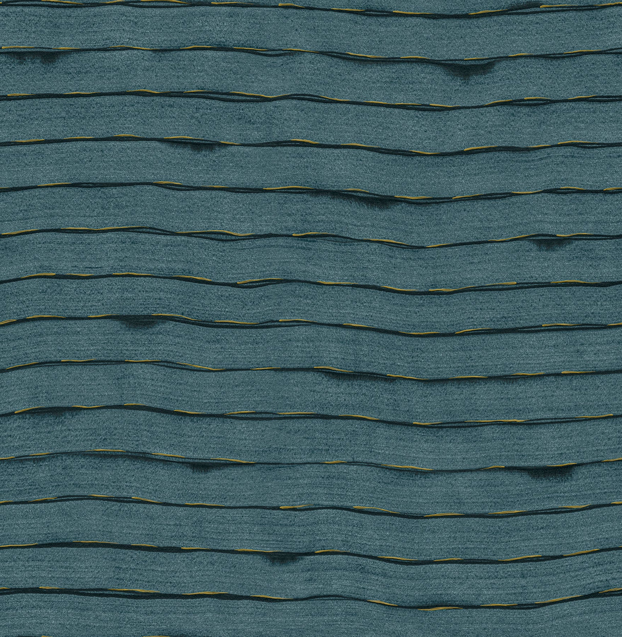 A-Street Prints AST4682 Naia Blue Horizontal Wavy Lines Wallpaper