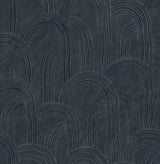 A-Street Prints AST4685 Cabo Indigo Rippled Arches Wallpaper