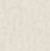 A-Street Prints AST4687 Cabo Cream Rippled Arches Wallpaper