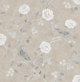 A-Street Prints AST4969 Wellesley Taupe Chinoiserie Wallpaper