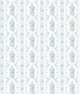 A-Street Prints AST6087 Dreamy Days Sweet Blue Stripe & Floral Wallpaper