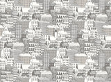 Katie Hunt x A-Street Prints ASTM3908 City Views Dove Grey Wall Mural