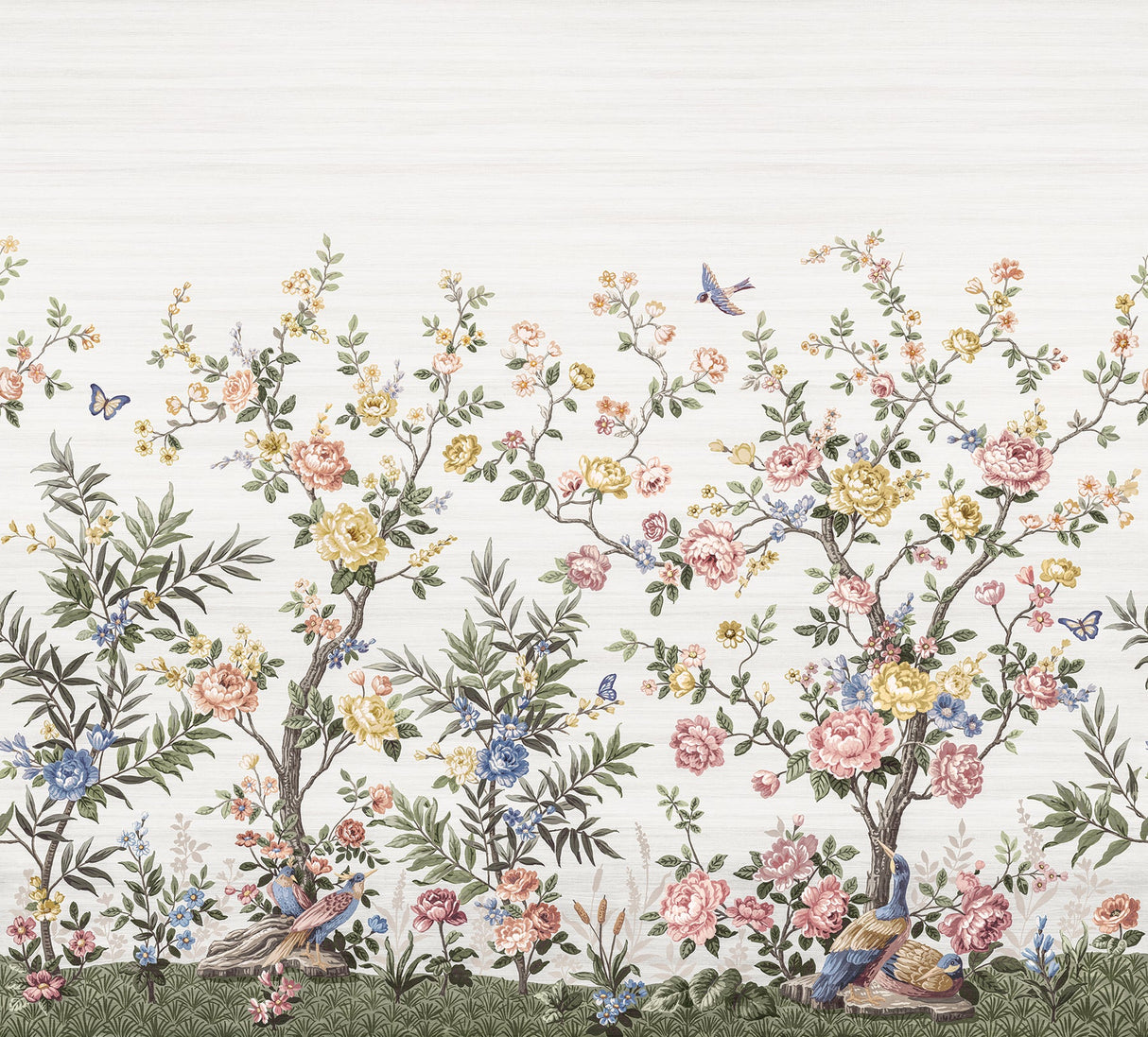 Katie Hunt x A-Street Prints ASTM5055 Spring Chinoiserie Soft White Wall Mural