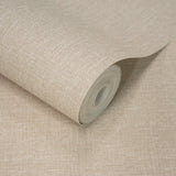 Galerie Atmosphere Textile Plain Beige Wallpaper AT1005