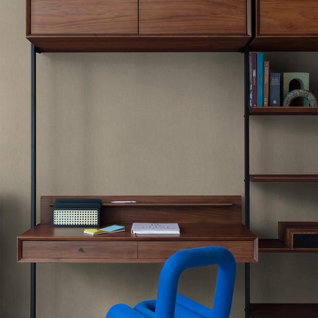 Galerie Atmosphere Textile Plain Beige Wallpaper AT1007