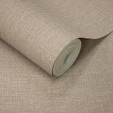 Galerie Atmosphere Textile Plain Brown Wallpaper AT1013