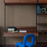 Galerie Atmosphere Textile Plain Brown Wallpaper AT1014
