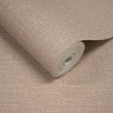 Galerie Atmosphere Textile Plain Brown Wallpaper AT1014