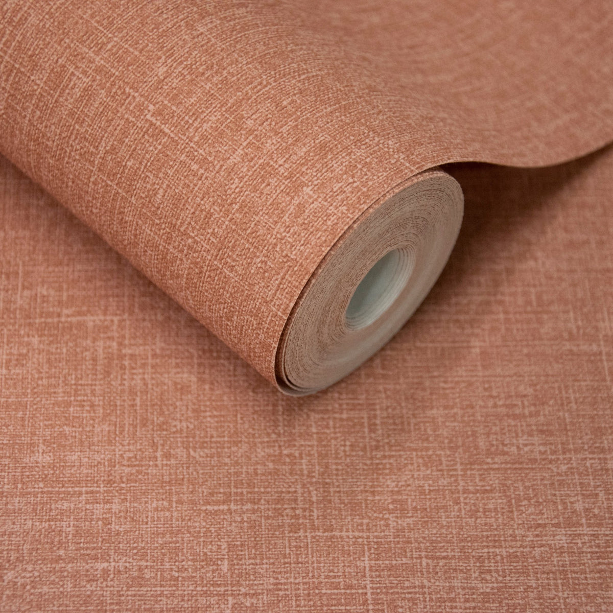 Galerie Atmosphere Textile Plain Orange Wallpaper AT1021