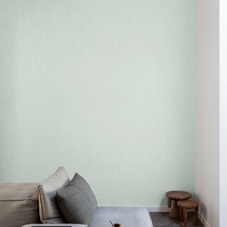 Galerie Atmosphere Textile Plain Blue Wallpaper AT1028