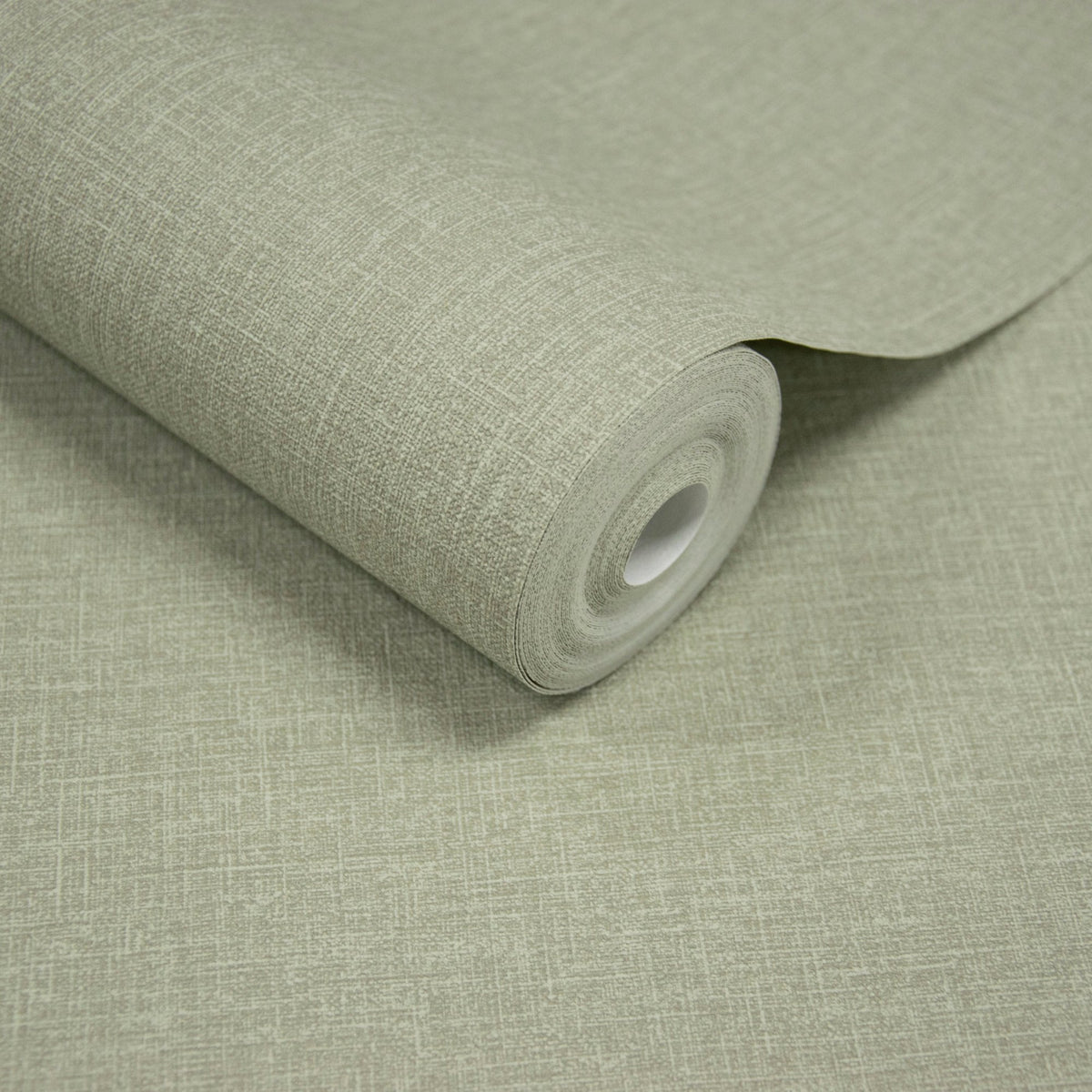 Galerie Atmosphere Textile Plain Green Wallpaper AT1031