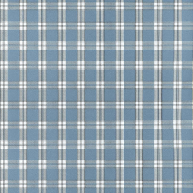 Anna French PAYTON CHECK AT10708 in Blue Wallpaper - CLERMON