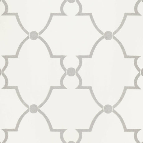 Anna French LUCIAN AT1445 in Metallic on Off White Wallpaper