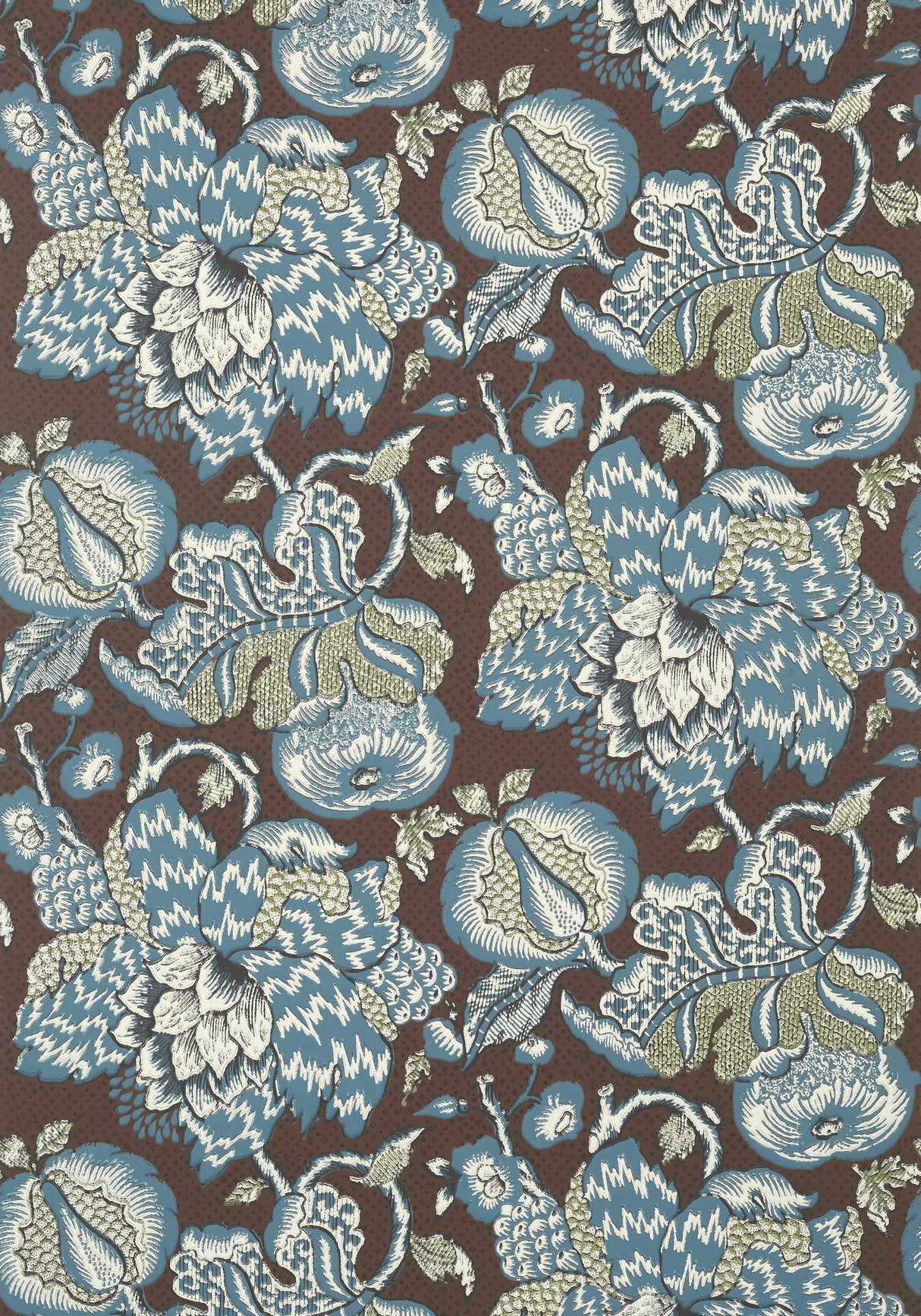 Anna French AT15110 WESTMONT Brown and Slate Wallpaper