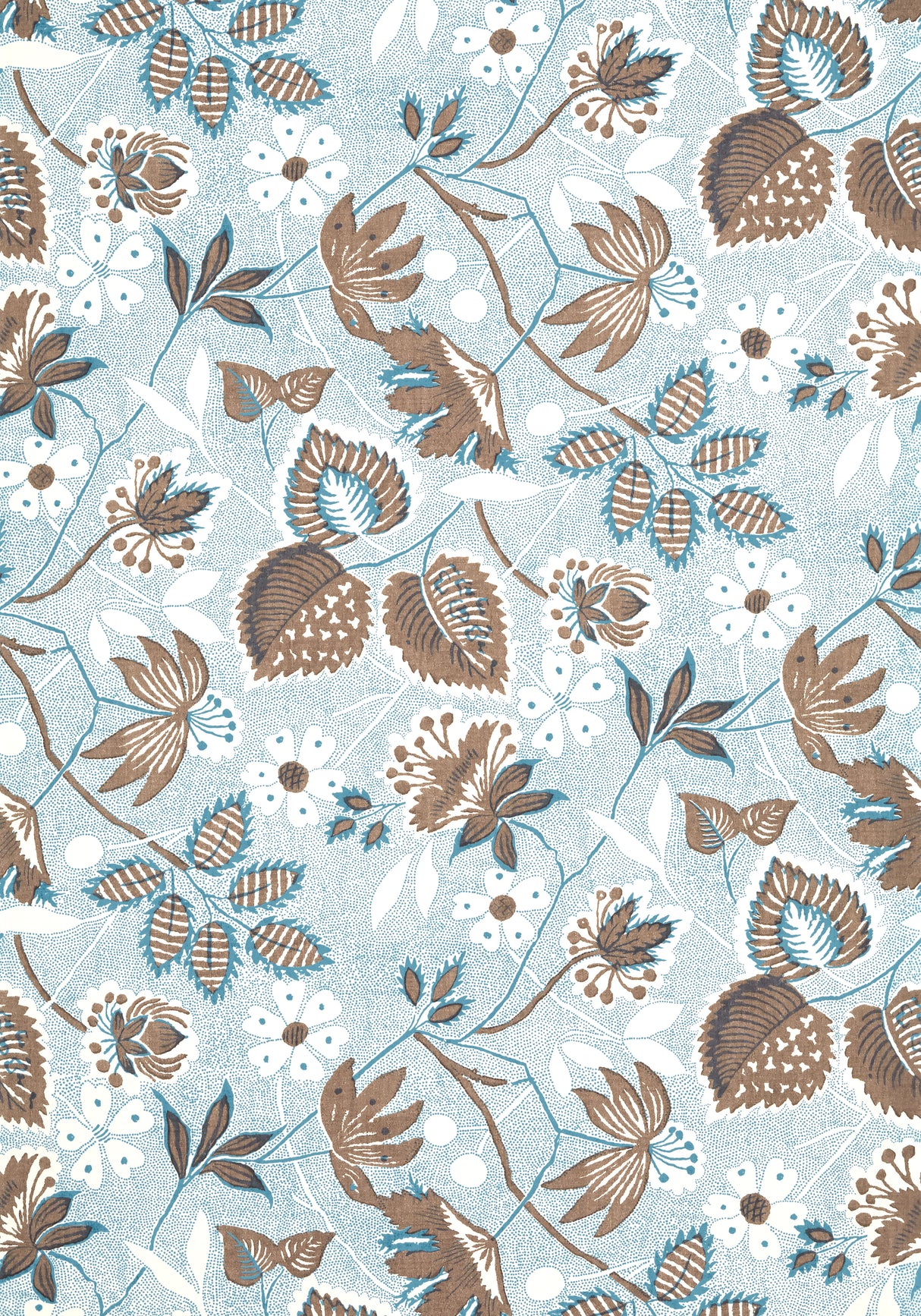 Anna French AT15117 INDIENNE HAZEL Brown and Slate Wallpaper